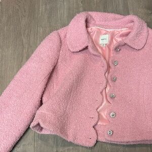 Maeve Pink Textured Blazer